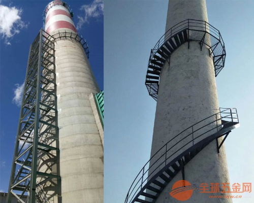 廣東煙囪安裝螺旋鋼梯公司 安全施工，專業(yè)爬梯服務